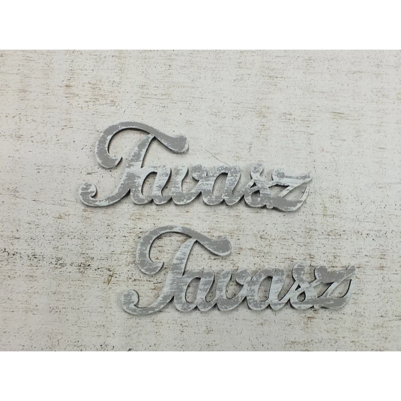 Tavasz felirat szürke 