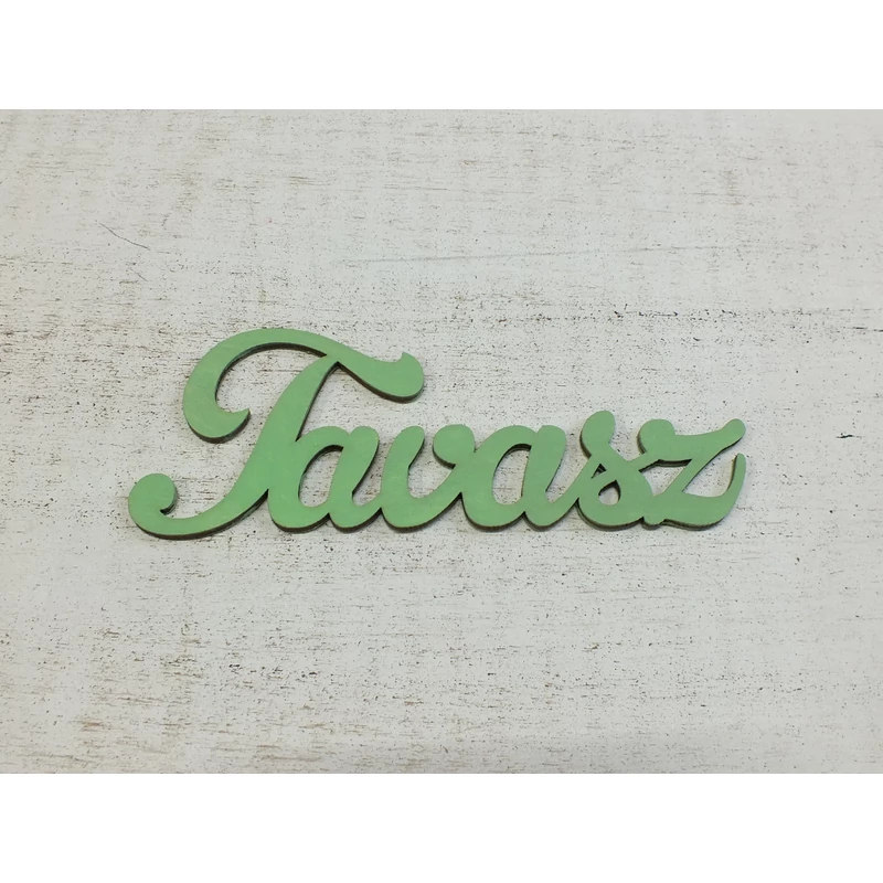 Fa Tavasz felirat menta 15cm