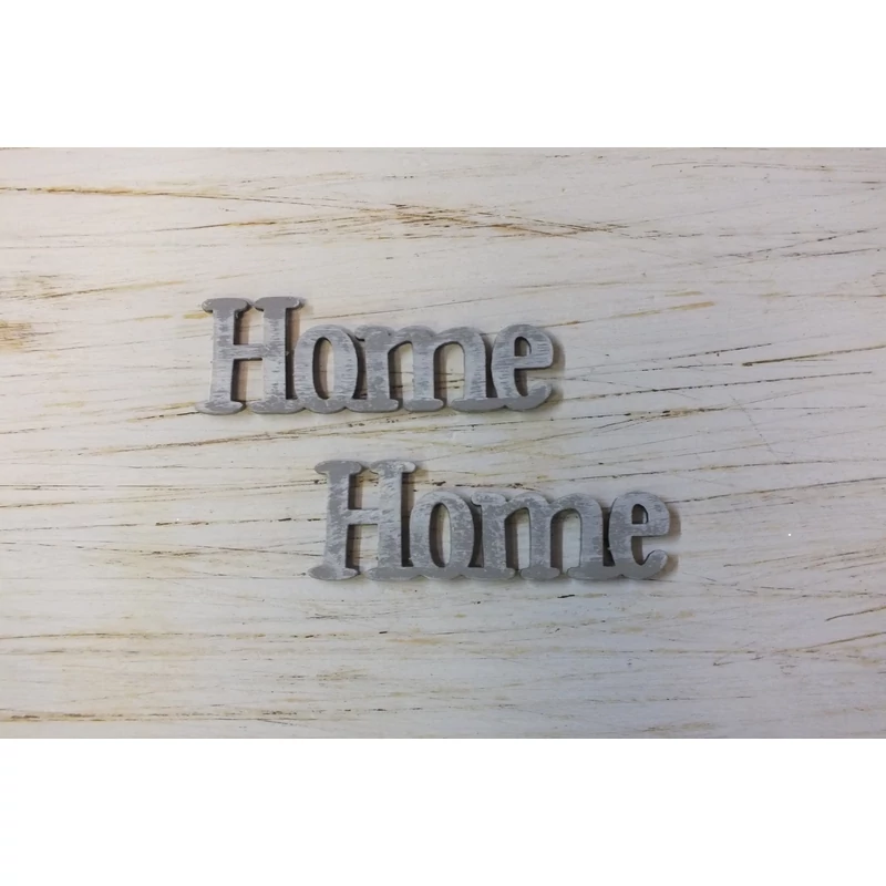 Home felirat koptatott szürke