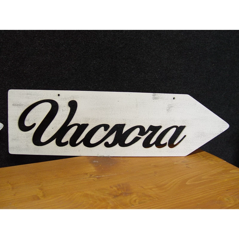 Natúr fa - "Vacsora" irányítótábla jobb 50cm