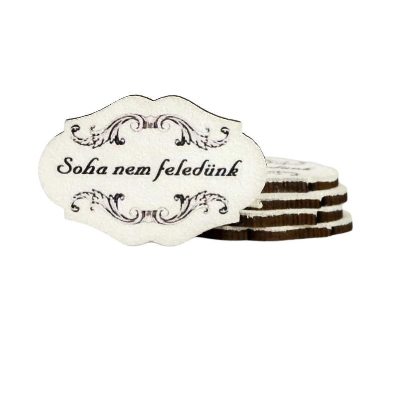 Nyomtatott dekorkarton - Soha nem feledünk 5db/cs