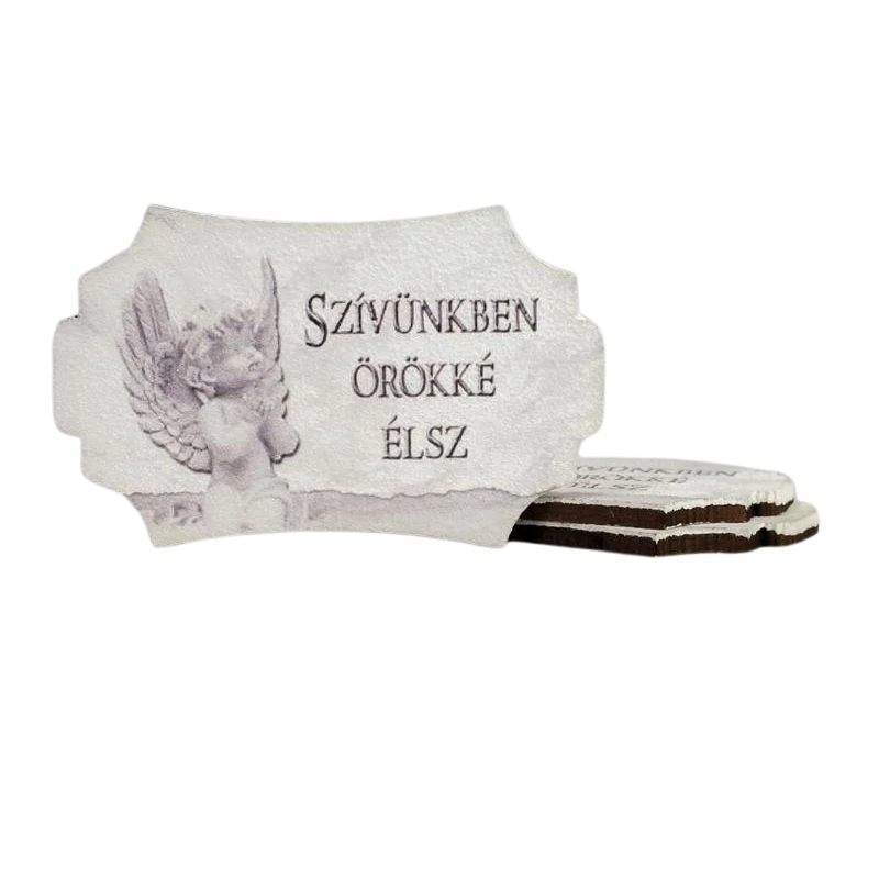 Nyomtatott dekorkarton - Szívünkben örökké élsz 3db/cs
