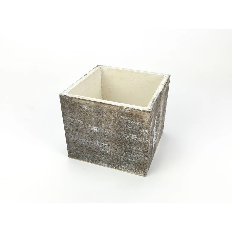 Dekoláda szürkésbarna koptatott kocka 9x9cm