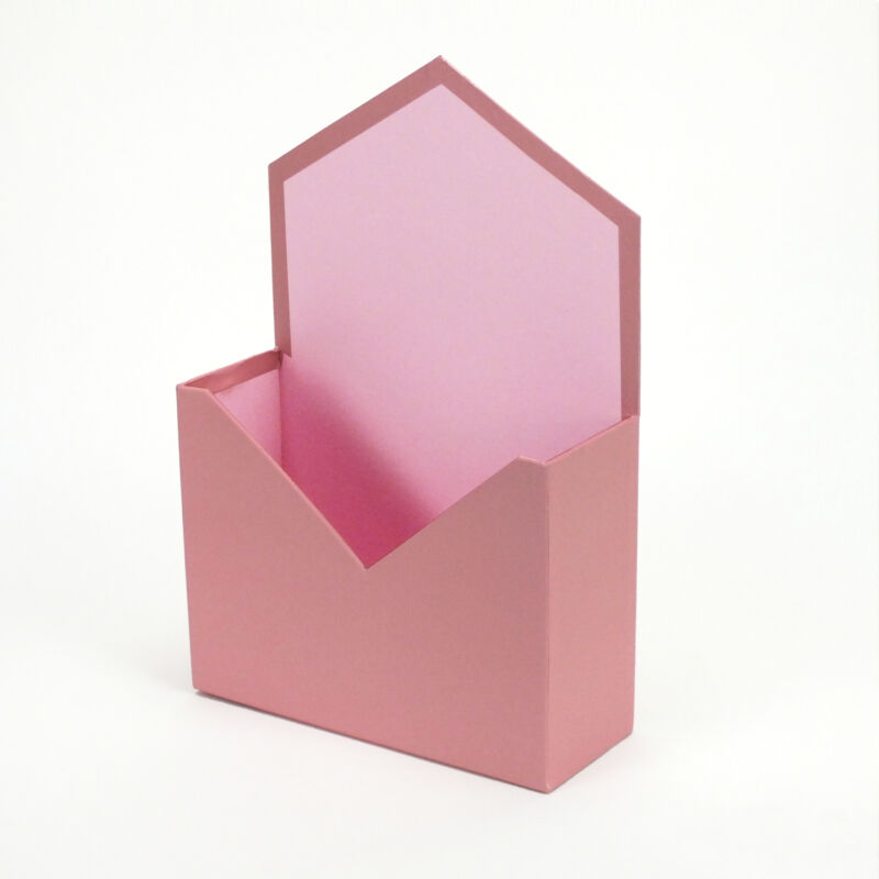 Boríték formájú papírdoboz pink