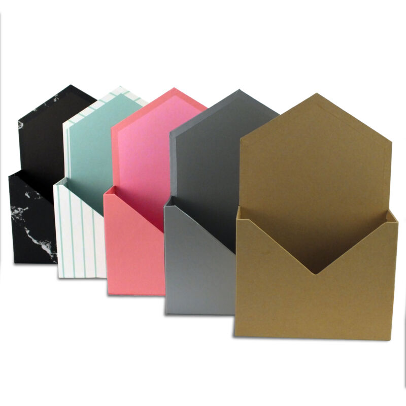 Boríték formájú papírdoboz - Többféle színben