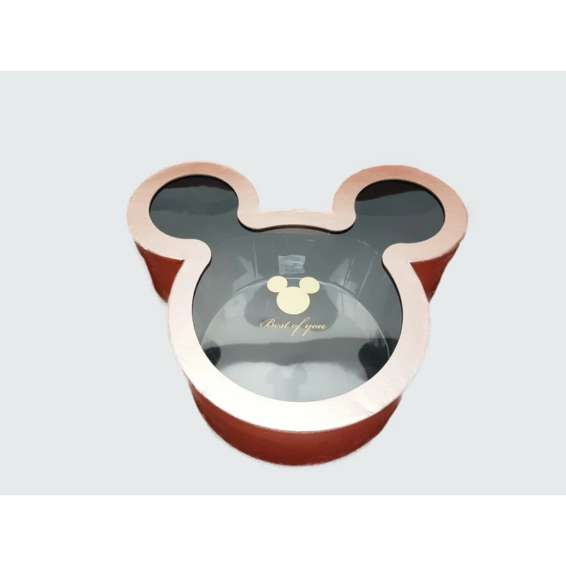 Mickey papírdoboz metál pink