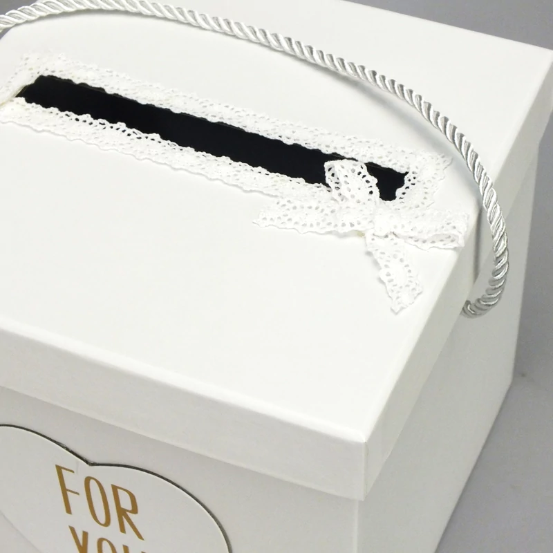 Esküvői persely "for you" kocka 18cm