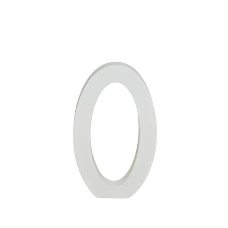 Fa asztalszámok fehér 0-ás 1db