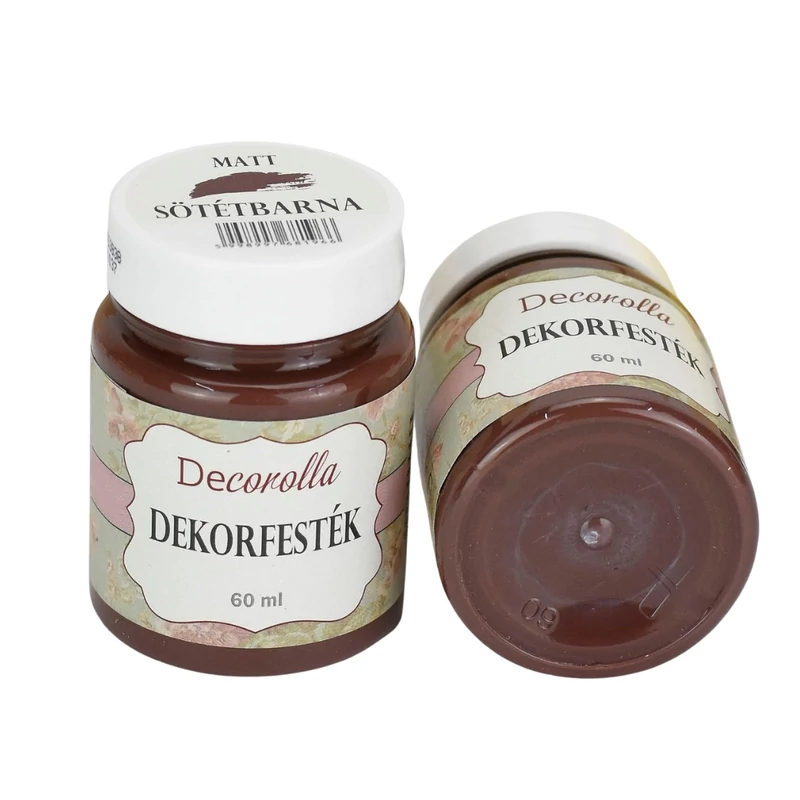 Decorolla matt dekorfesték 60ml sötétbarna