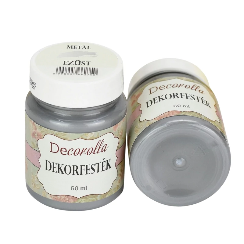 Decorolla metál dekorfesték 60ml ezüst