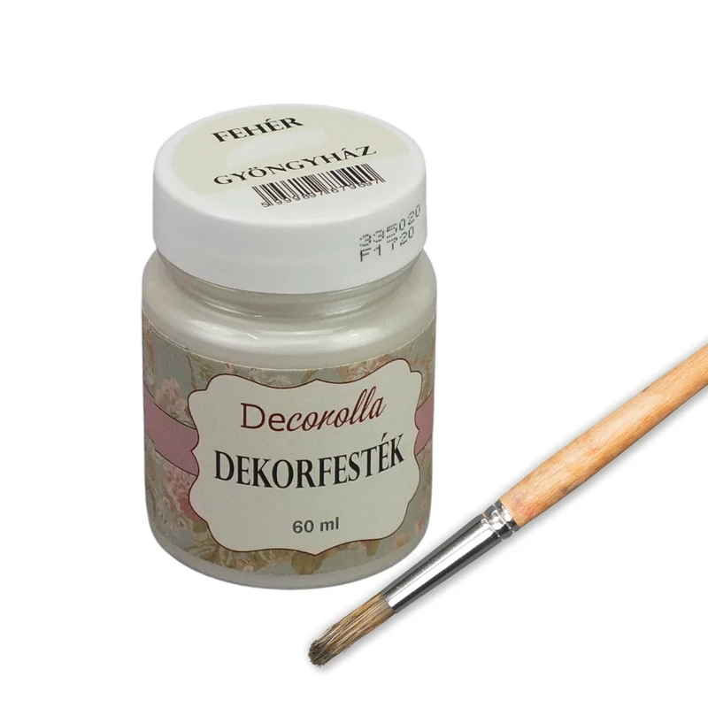 Decorolla Gyöngyház dekorfesték 60ml fehér
