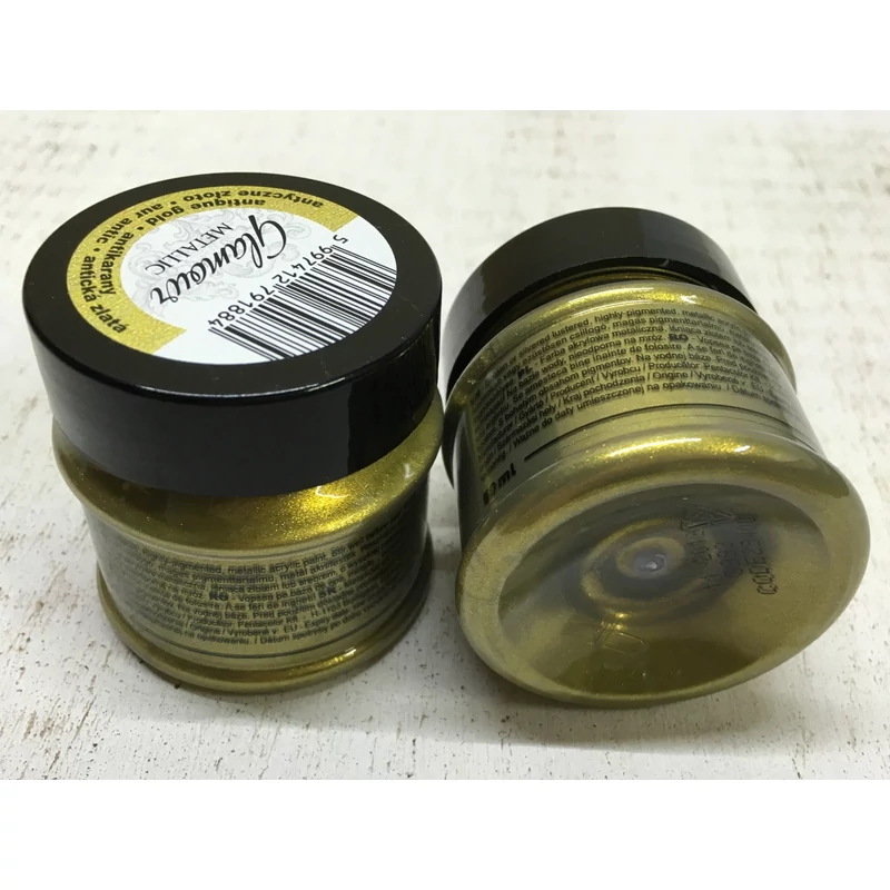 Glamour metál akrilfesték 50ml antikarany