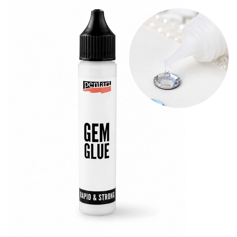 Pentart Gem Glue ékkő ragasztó 30 ml - Átlátszóra száradó | Kosárbolt