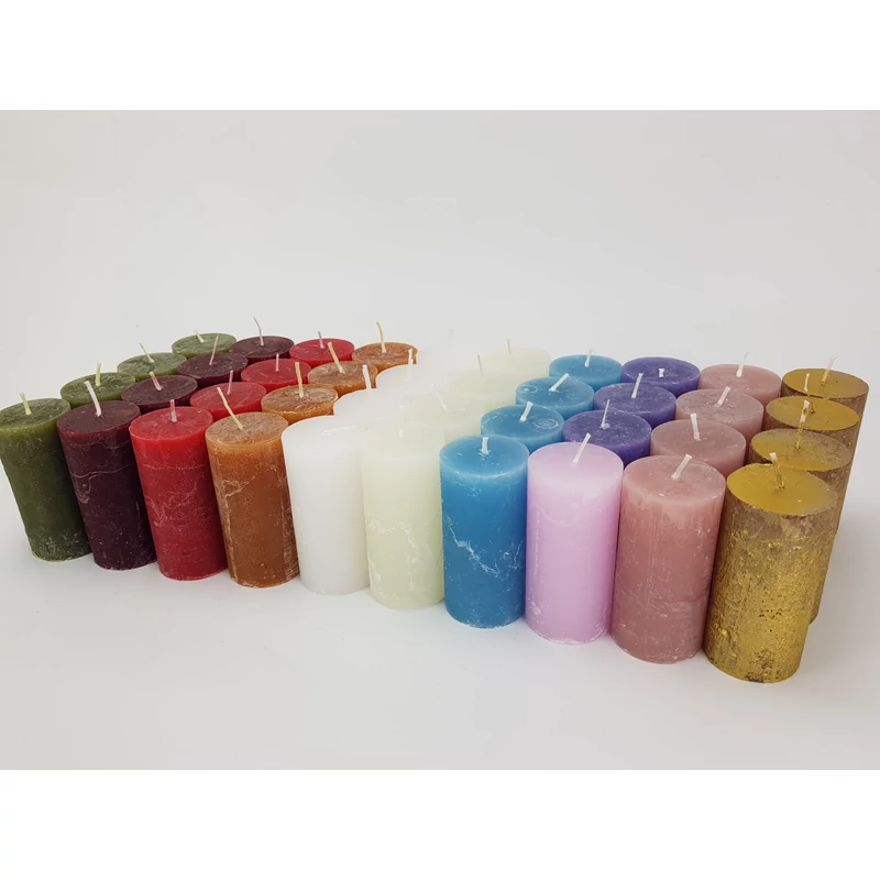 Adventi Gyertyák Többféle Színben - 4db/csom 4,5x9,5cm