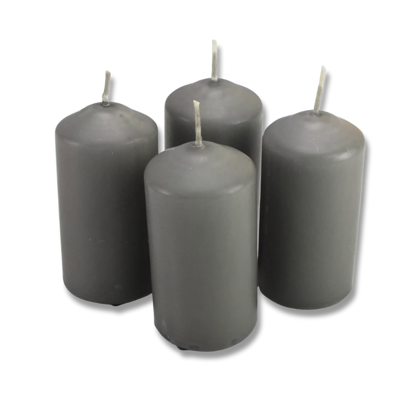 Gyertya adventi 50*100 mm SZÜRKE 4db/cs