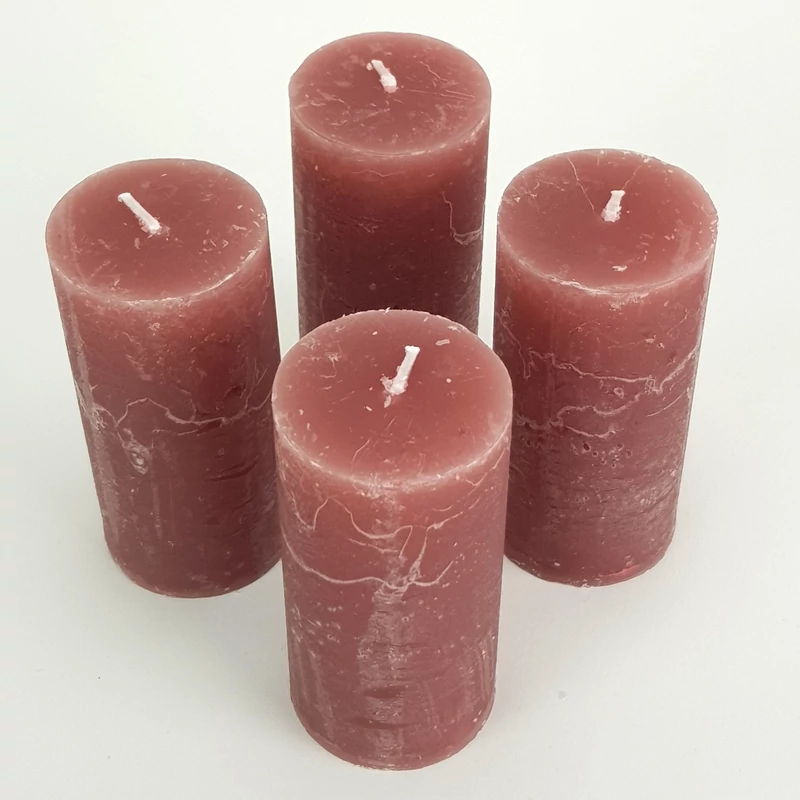 Gyertya henger 4,5x9,5cm 4db/cs - oldpink
