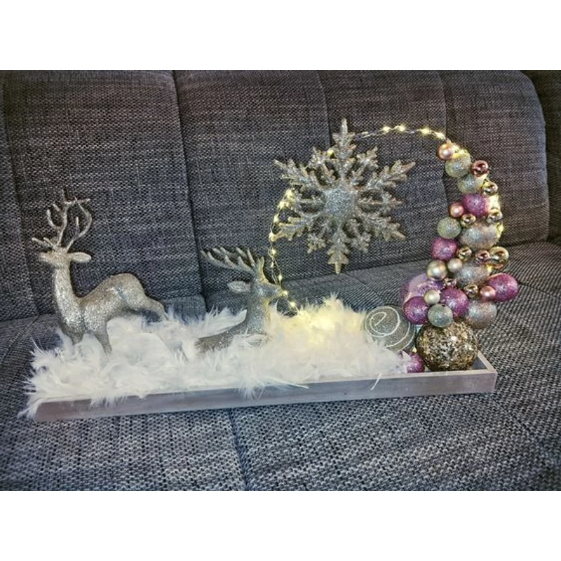 Fém karika ezüst 35cm