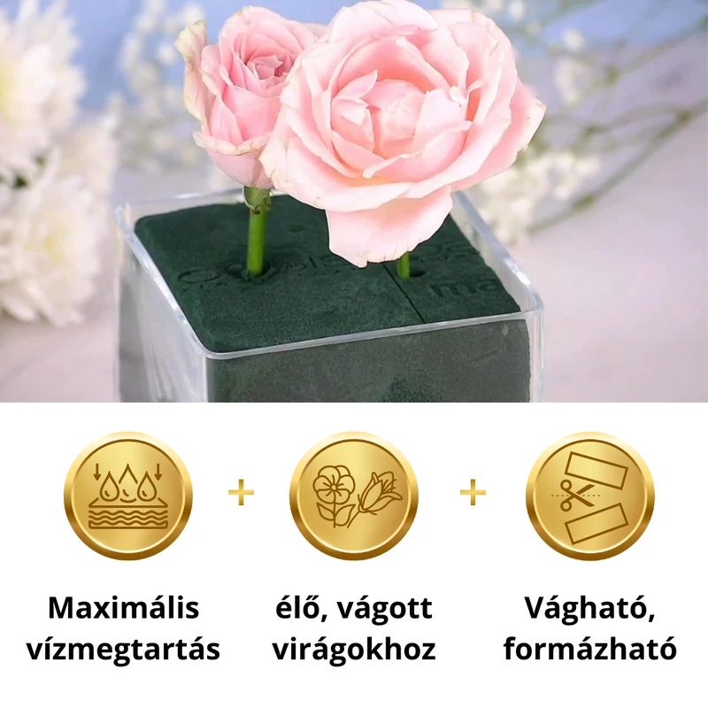 Vizes oázis tűzőhab tégla