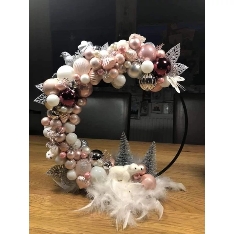 Fém karika ezüst 35cm