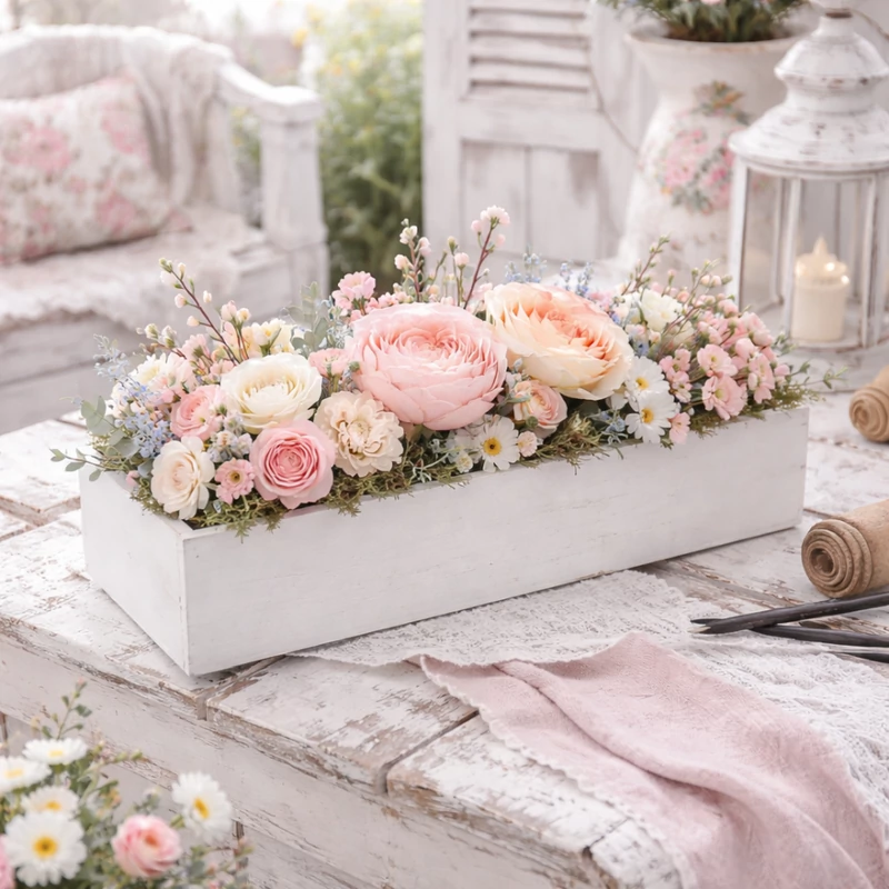 Dekoláda fehér hosszú 35x10cm