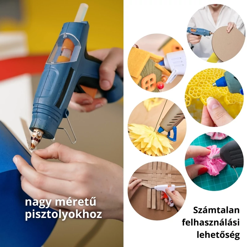 Ragasztópisztoly rúd betét 11mm x 27cm 1kg/csomag - OKOS ÁR!