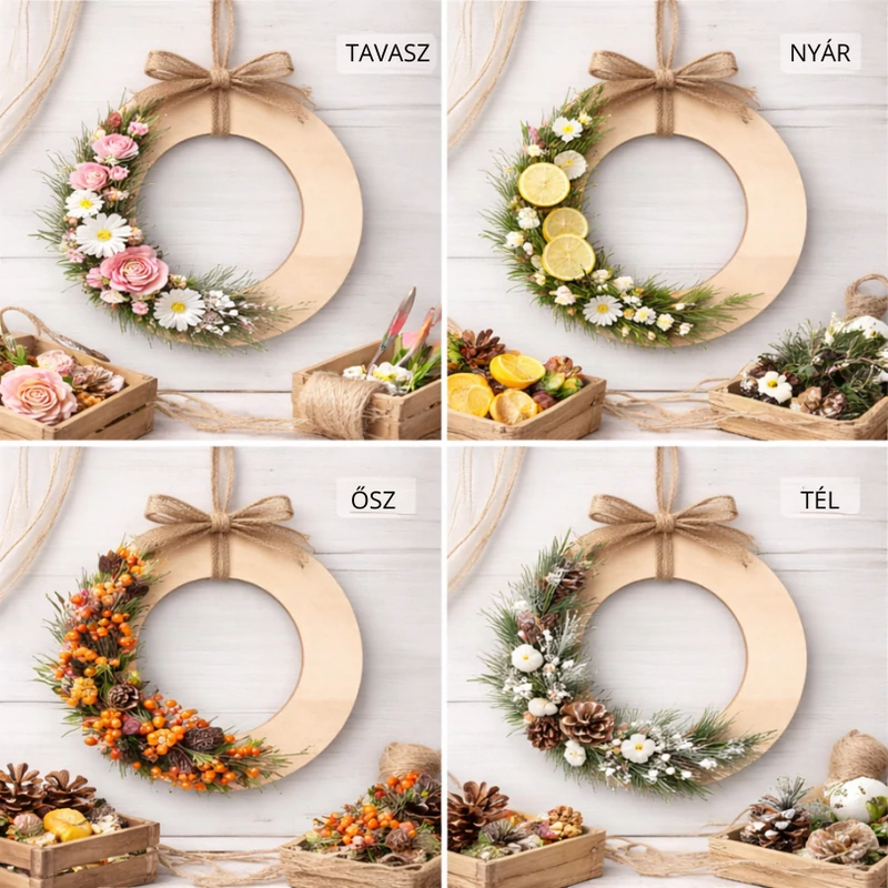 Natúr fa álomfogó karika 20cm 3db/csomag