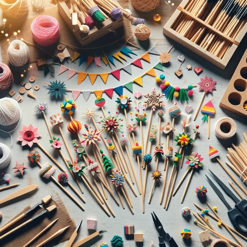 Hurkapálcika vintage fehér 0,5x35cm 45szál/csomag