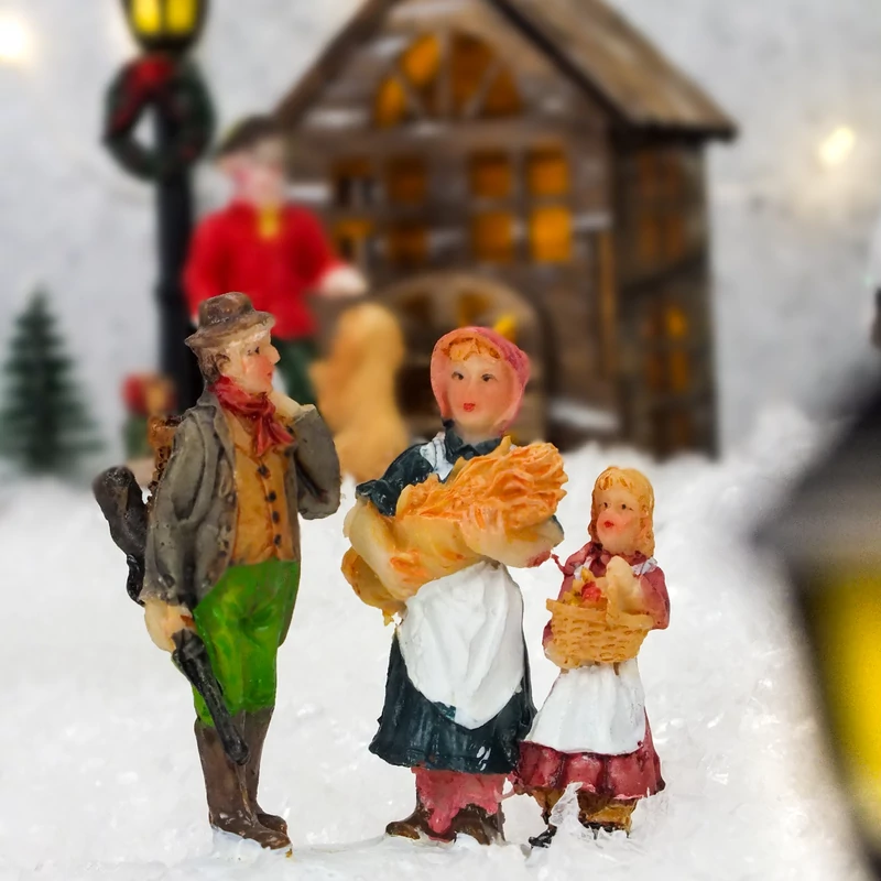 Karácsonyi figura jelenet 1db (3féle)