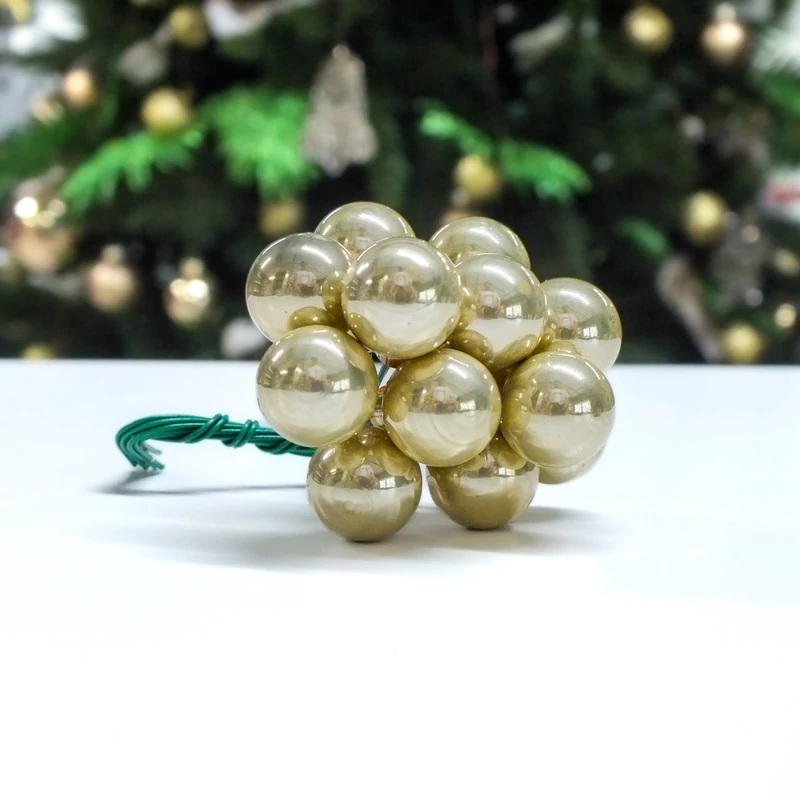 Mini karácsonyfadísz pick bronz 1csokor