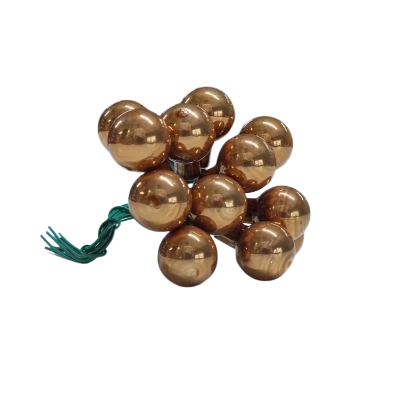 Mini karácsonyfadísz pick bronz 1csokor