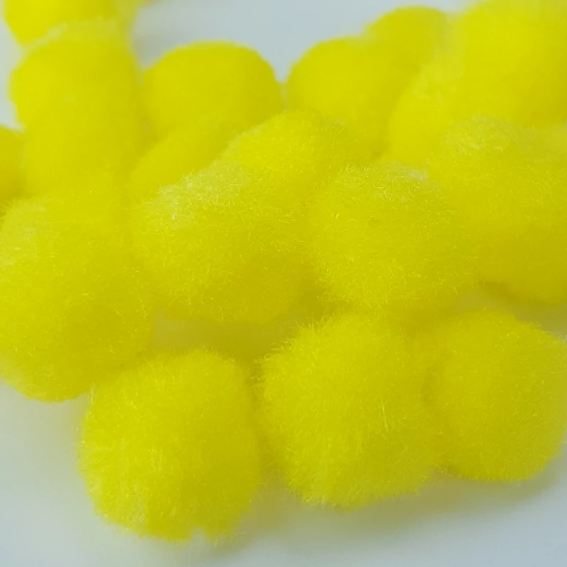  Sárga zsenília pompon 1,5cm 100db/cs
