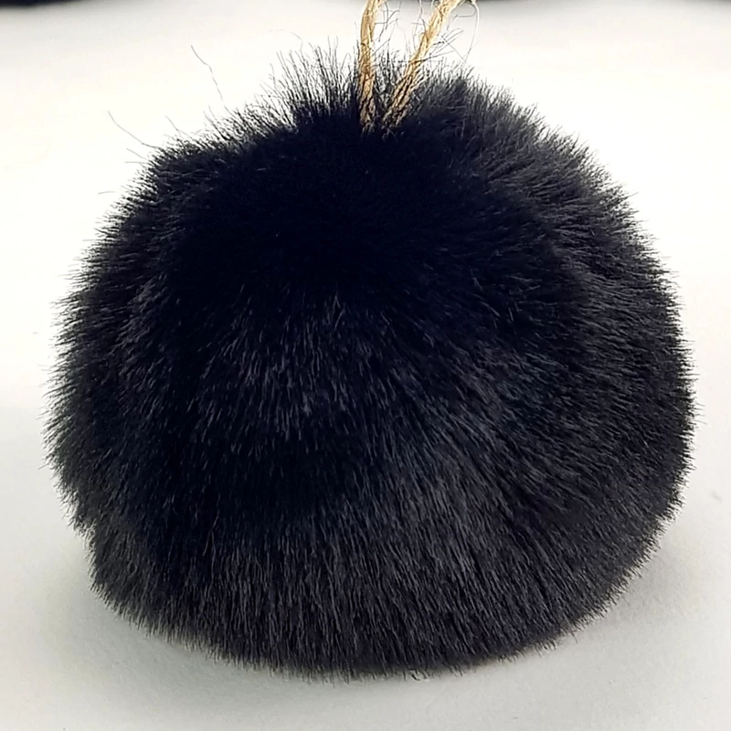 Pihe-puha szőrgombóc 8cm 6db/cs fekete