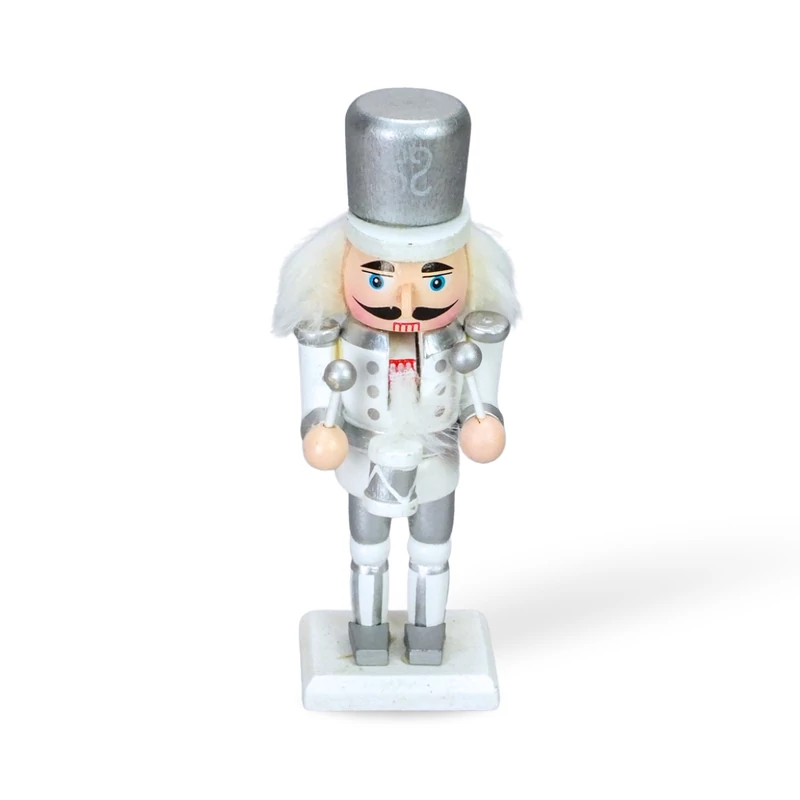 Diótörő ezüst dobos 14cm