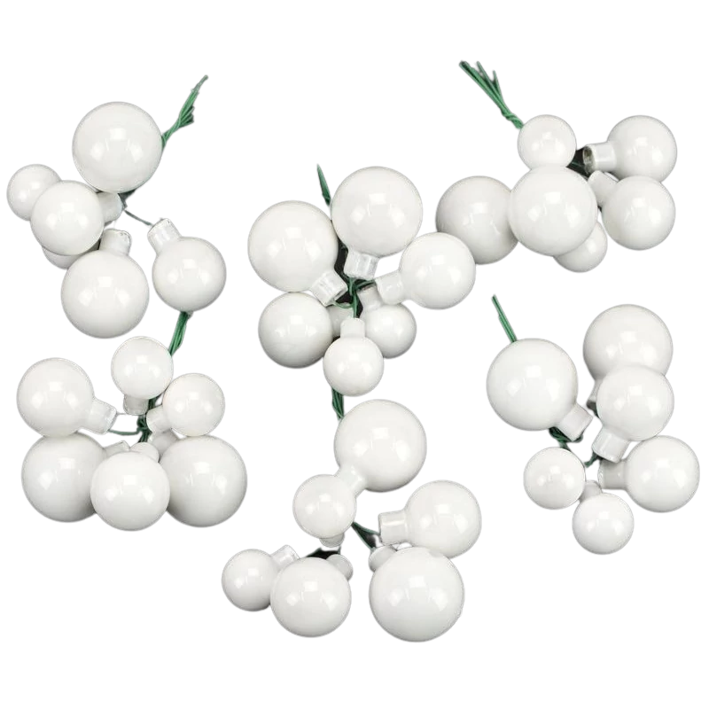 Betűzős gömb "white opal" 6 szett/doboz