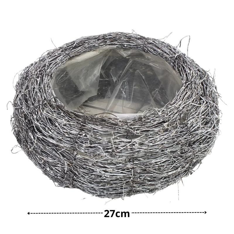  Indás szürke bélelt tál közepes 27cm 28/#