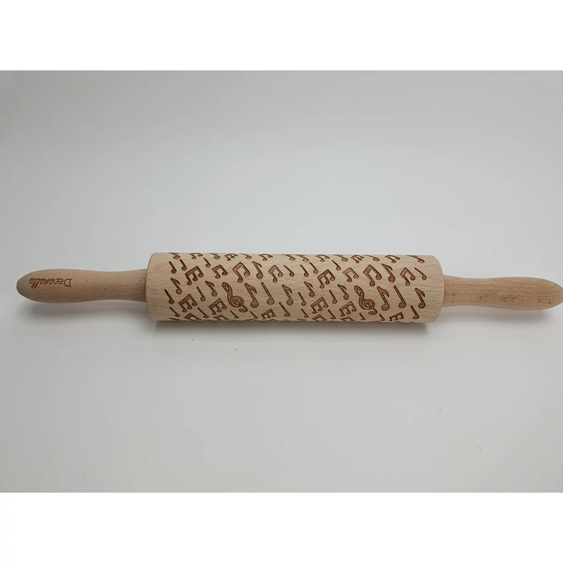 Kekszmintázó sodrófa - Hangjegy 38cm