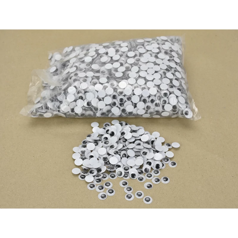 Mozgó szem, kerek 1,2cm 4000db/csomag - OKOSÁR!