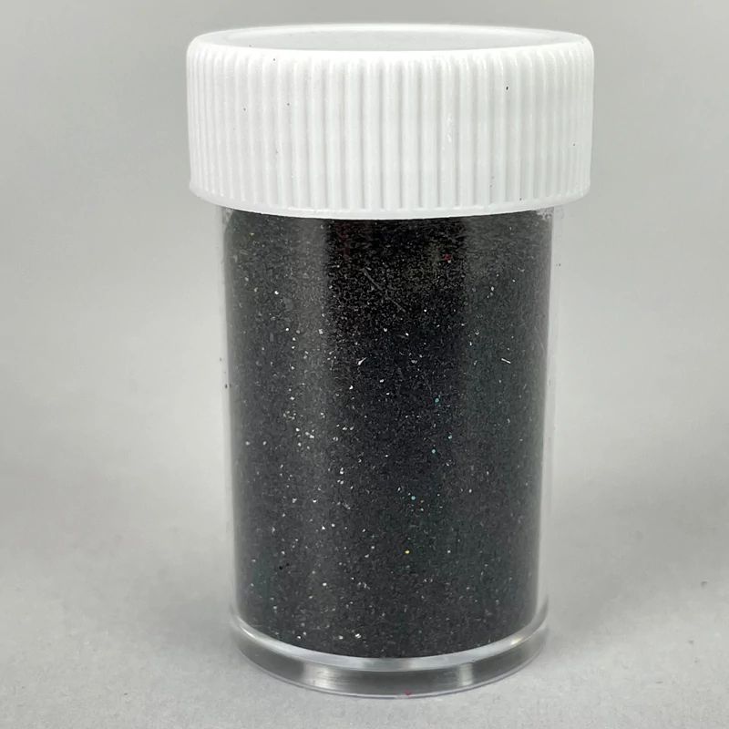 Csillámpor 15g - fekete