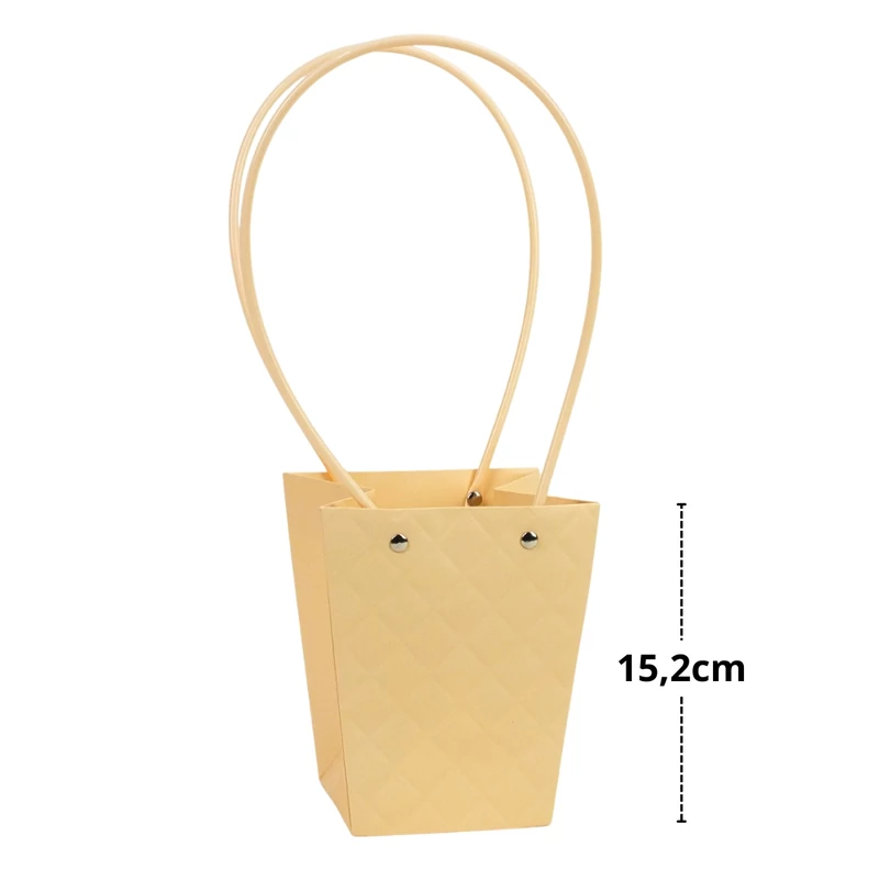 Impregnált mintás virágtasak - barack