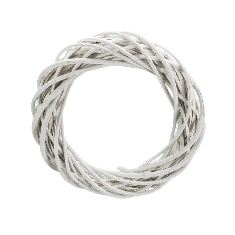 Vessző koszorú fehér 25cm