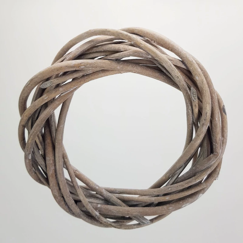 Vessző koszorú szürke 15cm