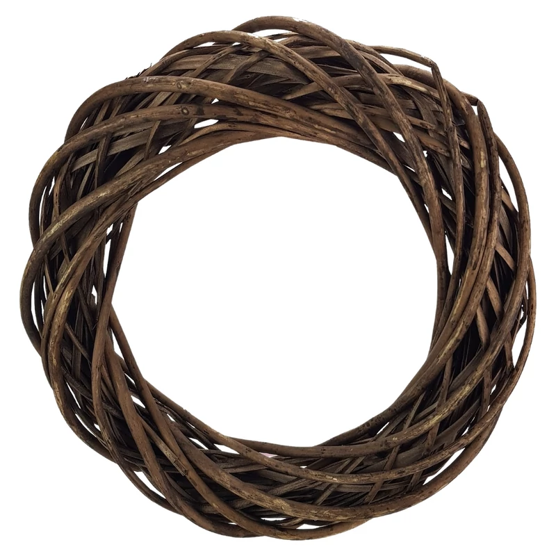 Vessző koszorú barna 35cm