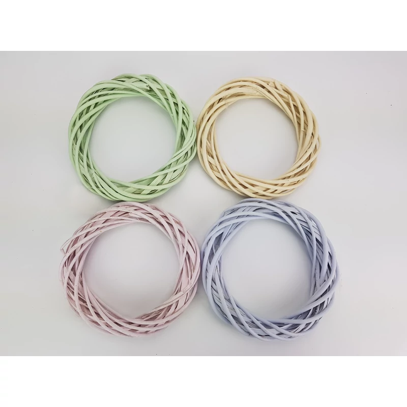 Vessző koszorú krém 20cm