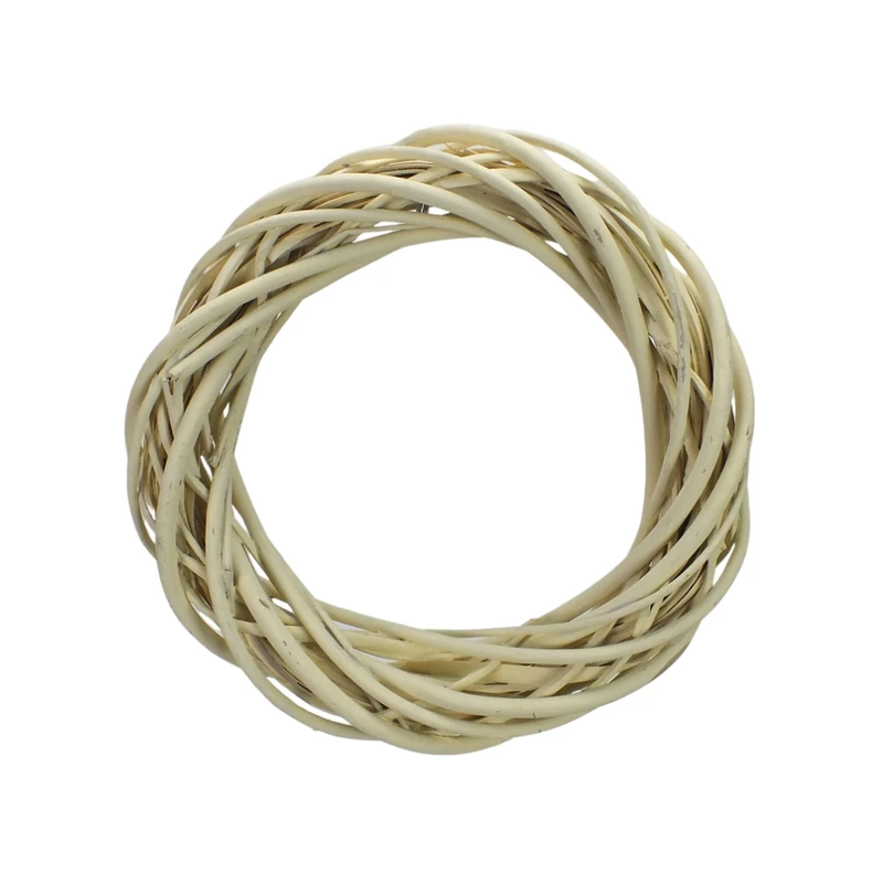 Vessző koszorú krém 25cm