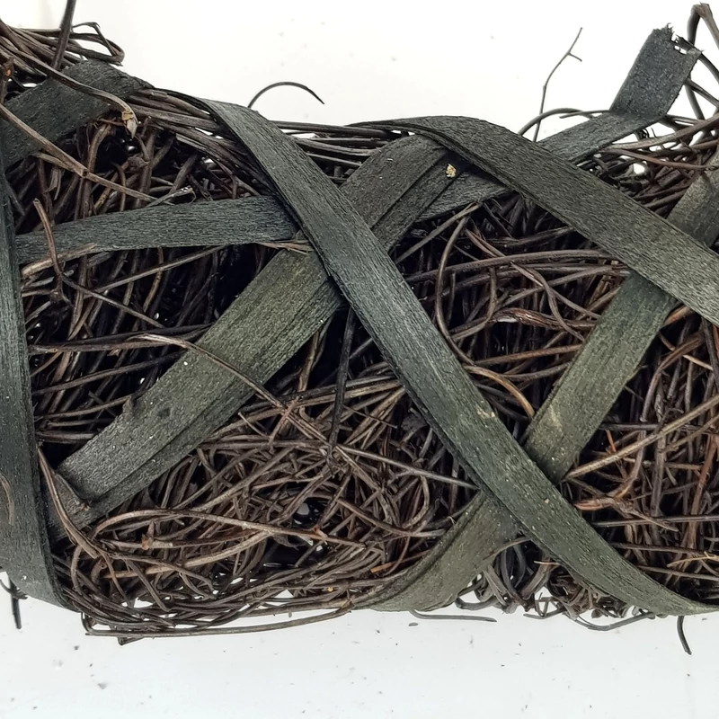 Koszorú barna nagy 34cm