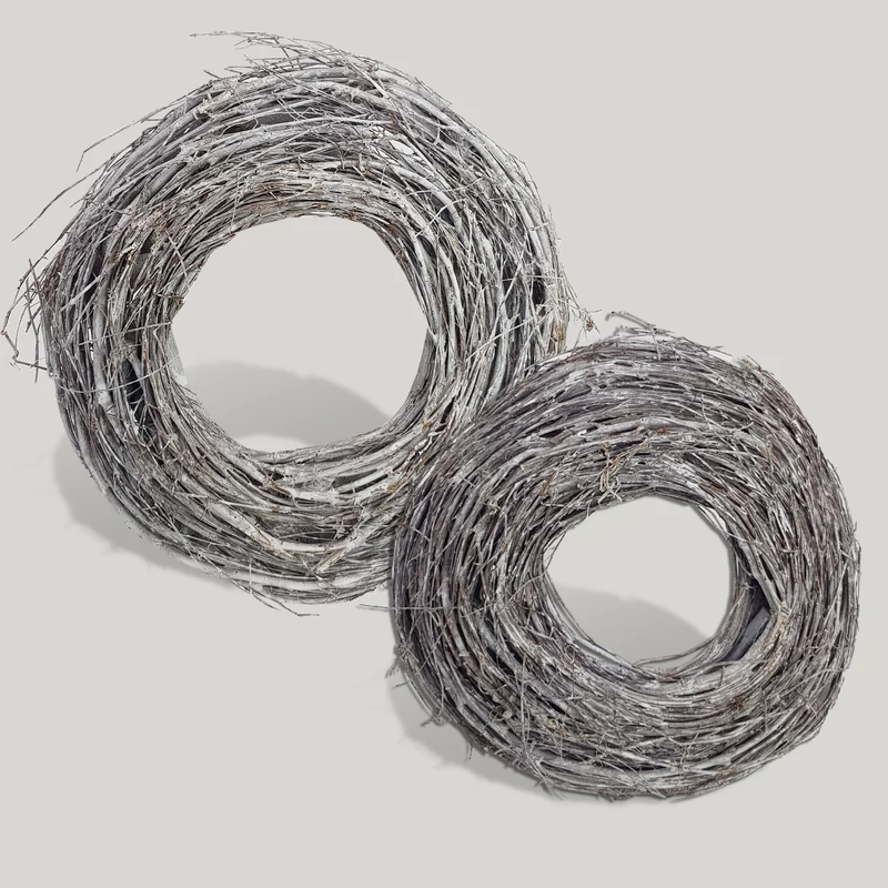 Fészek koszorú szürke 25cm