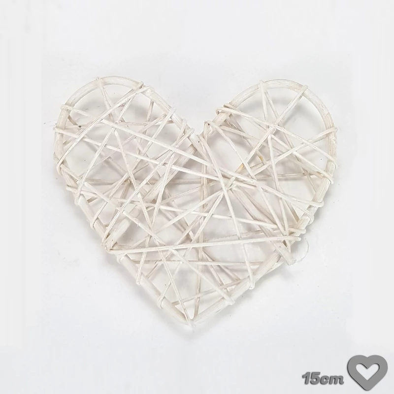 Fonott hálós szív 15cm 10db/csomag - OKOSÁR!