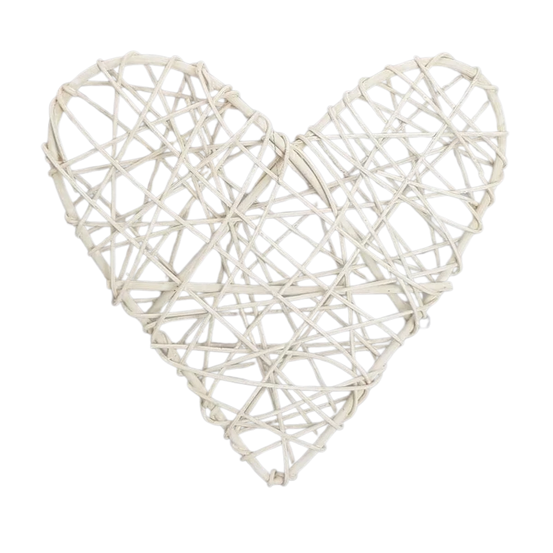 Fonott hálós szív 25cm