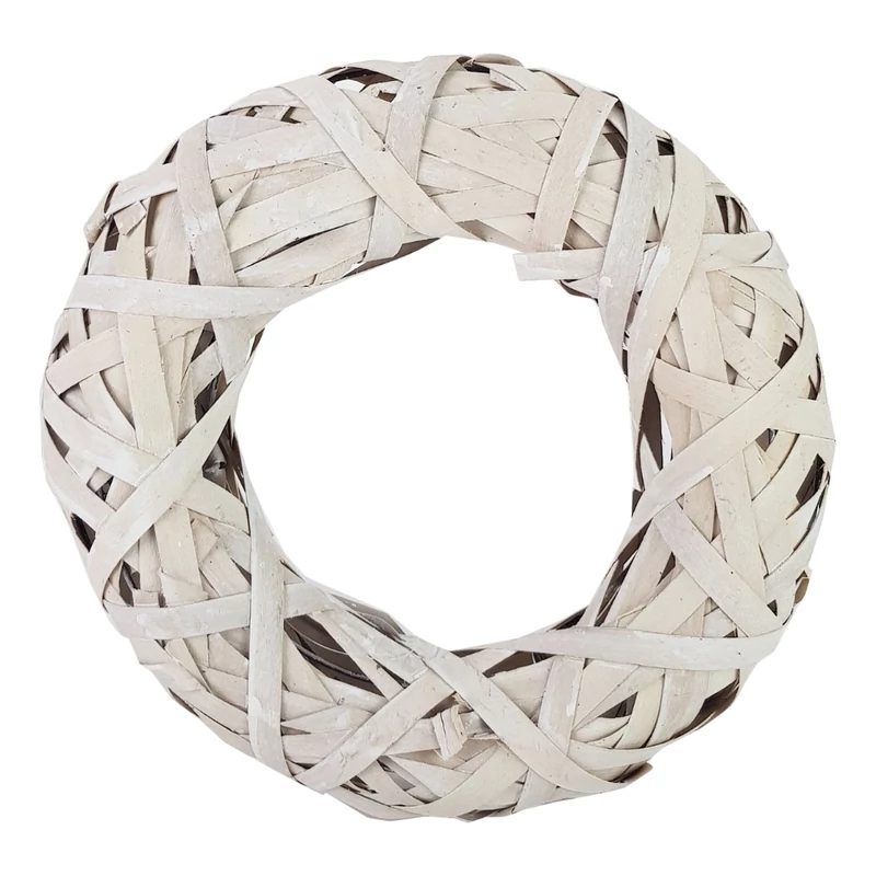 Háncskoszorú fémvázon 34cm