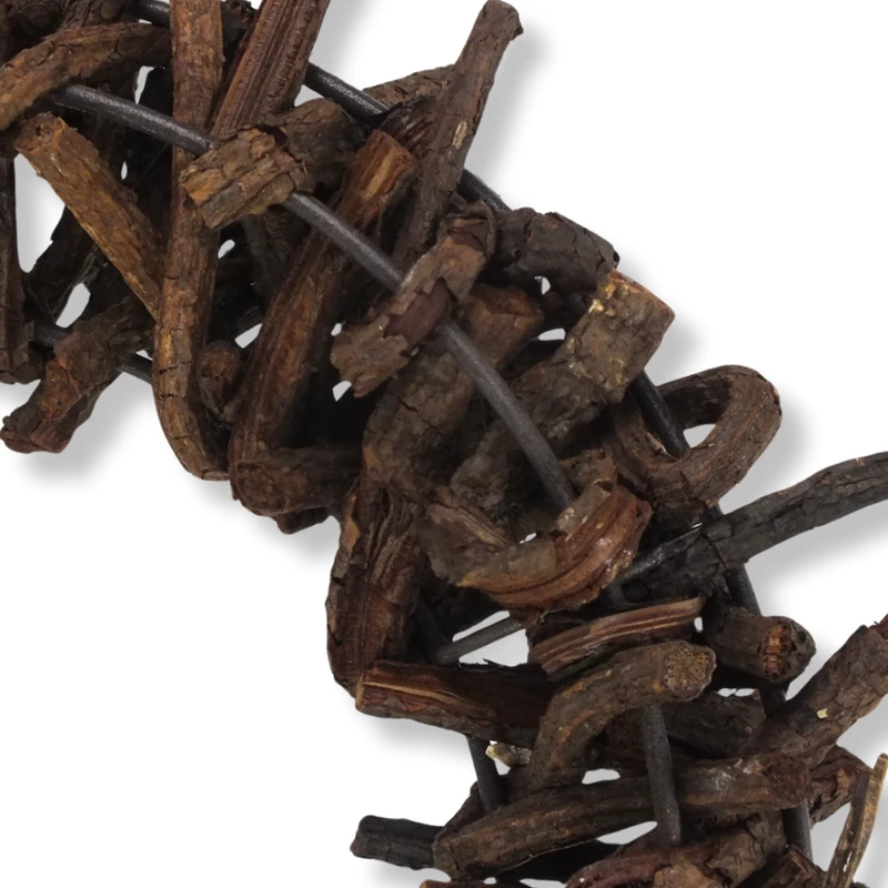 Tövises koszorú barna 25cm 10/#